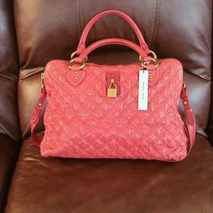 Marc Jacobs Snakeskin Embossed & Studded Rio Bag